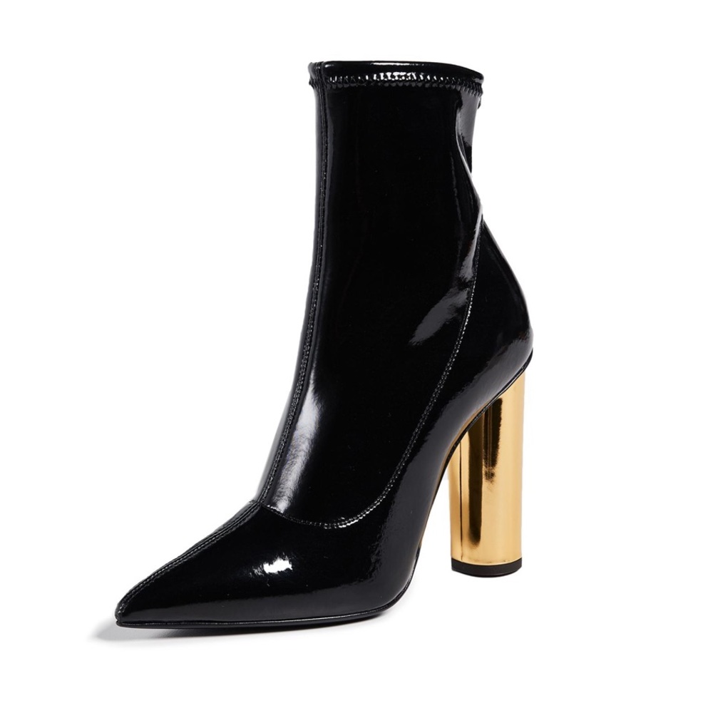 Giuseppe Zanotti Metallic Heel Stretch Booties